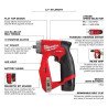 Kit de taladro/atornillador de instalación Milwaukee M12 FUEL 2505-22