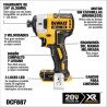 Atornillador De Impacto inalámbrico   Dewalt Xr  DCF887B 20v - Solo Herramienta
