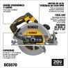Sierra circular inalámbrica de 7 1/4" Dewalt XR DCS570b 20V MAX - Solo Herramienta