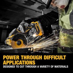 Esmeril / cortadora inalámbrica 3" Dewalt XR DCS438B 20V - Solo herramienta