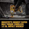 Llave de impacto Alto torque 1/2" Dewalt XR 20V DCF961b 2500Nm + Bolso de Transporte