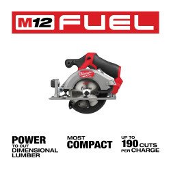 Sierra Circular inalámbrica Milwaukee M12 FUEL 5 3/8"  2521-20 - Solo herramienta