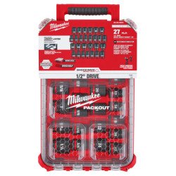Set de 27 dados de impacto de 1/2" Métricos y SAE Milwaukee Shockwave Impact Duty