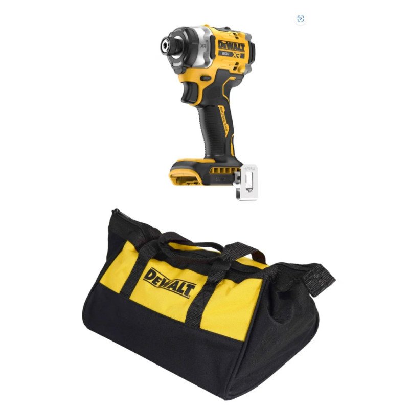 Atornillador de Impacto 1/4" Dewalt XR DCF860b 20V + bolso transporte