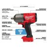 Llave de impacto inalámbrica 1/2" Milwaukee M18 FUEL 2863-20 One Key