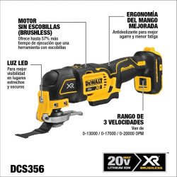 Multiherramienta Oscilante Dewalt XR DCS356b 20V MAX + Bolso
